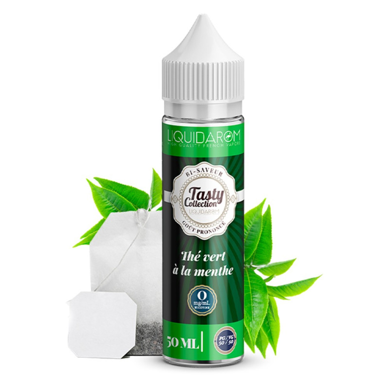 Thé Vert à la Menthe 50ml (0mg) - Tasty by Liquidarom
