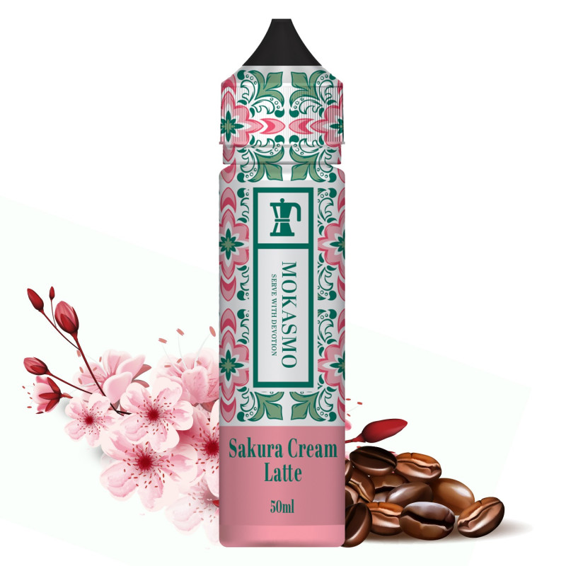Sakura Cream Latte 50ml (0mg) - Mokasmo by Aisu