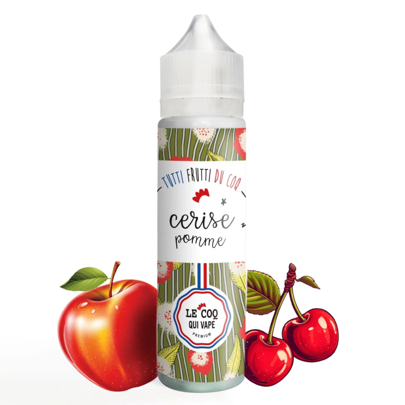 Cerise Pomme 50ml (0mg) - Tutti frutti du Coq