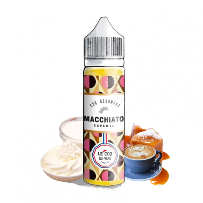 Macchiato Caramel 50ml (0mg) - Le Coq Gourmand