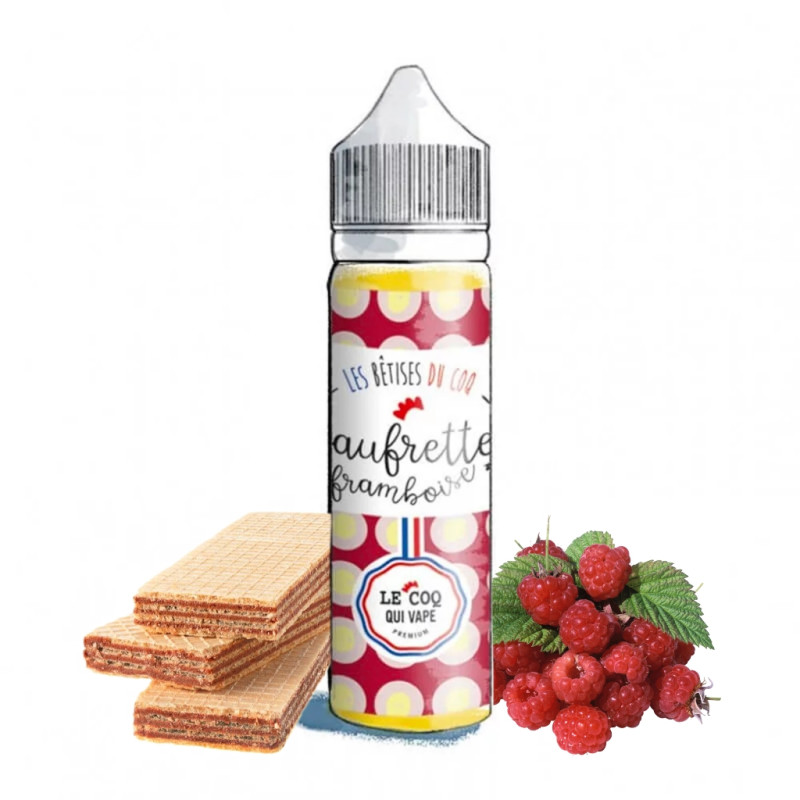 Gaufrette Framboise 50ml (0mg) - Les Bêtises du Coq