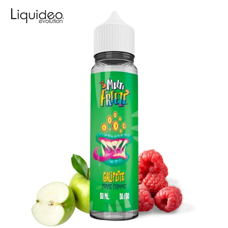 Galipette Pomme Framboise 50ml (0mg) - Multifreeze by Liquideo