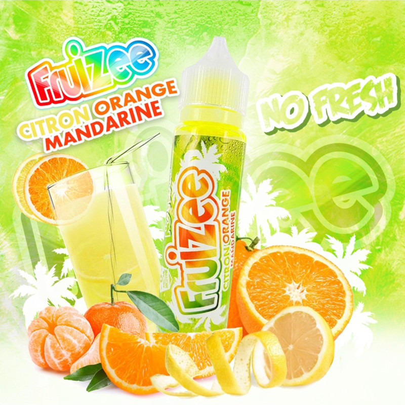 Citron Orange Mandarine 50ml (0mg) - Fruizee No Fresh by ELIQUID France