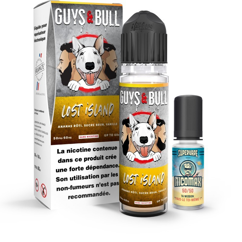 Lost Island 60ml Easy2Shake (3mg) - Guys & Bull by Le French Liquide