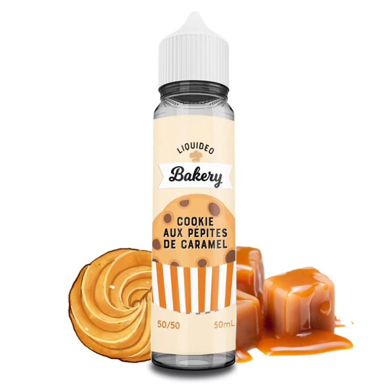Cookie aux pépites de caramel 50ml (0mg) - Liquideo