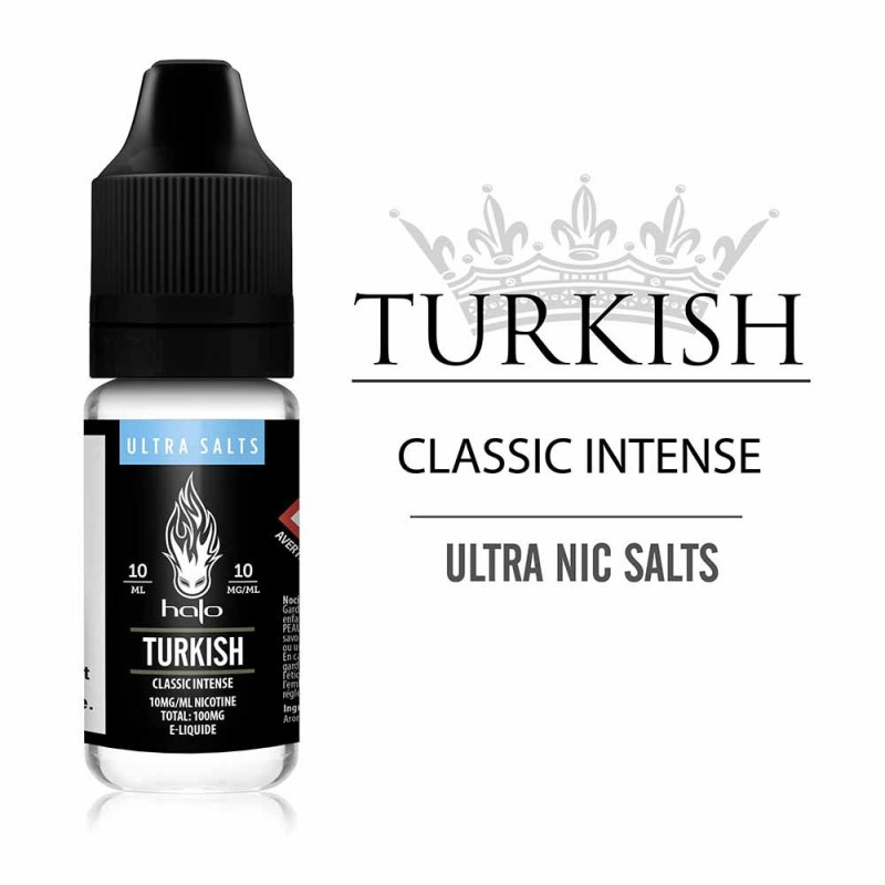 Halo Ultra Salts: Turkish Tobacco 10ml (10mg) - Halo Ultra Salts: Turkish Tobacco 10ml