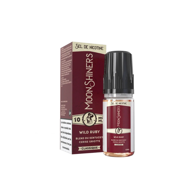 Wild Ruby Salt 10ml Moonshiners Basics (Nicotine:10 mg/ml) - Le French Liquide