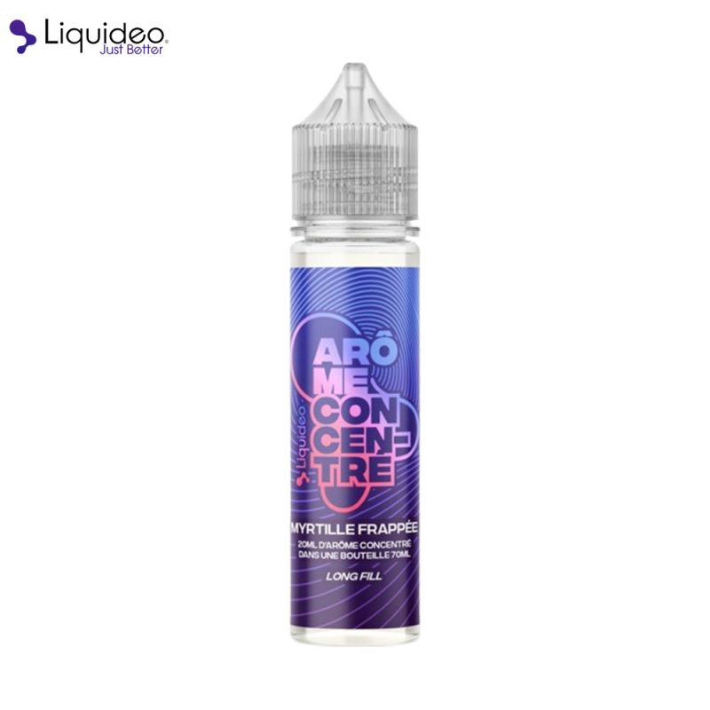 Concentré Myrtille Frappée 20ml (0mg) - Liquideo Longfill
