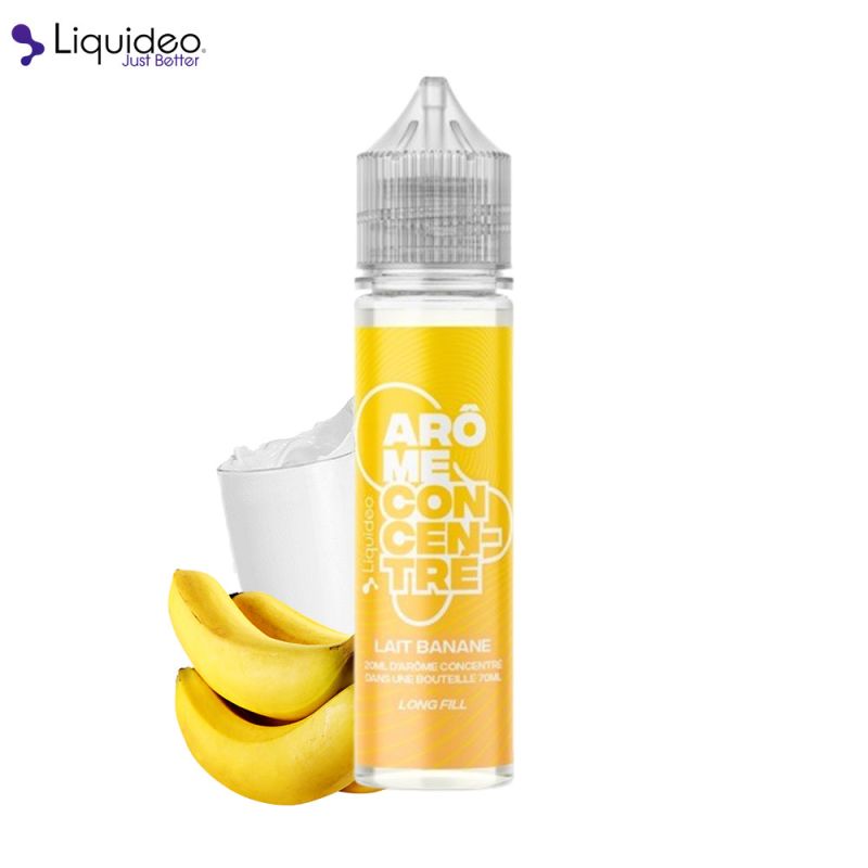 Concentré Lait Banane 20ml (0mg) - Liquideo Longfill