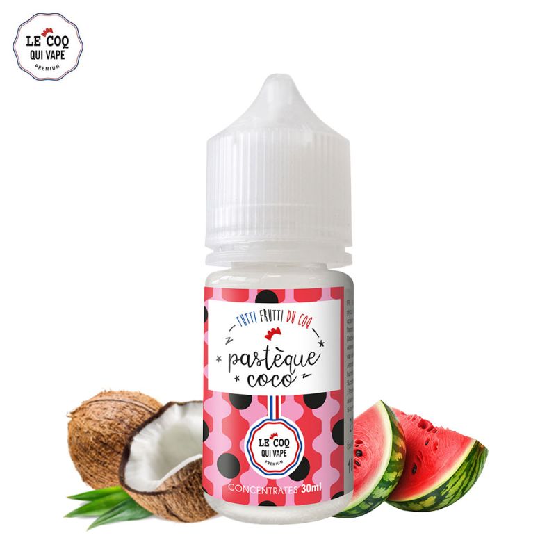 Concentré Pastèque Coco 30ml (0mg) - Tutti frutti du Coq