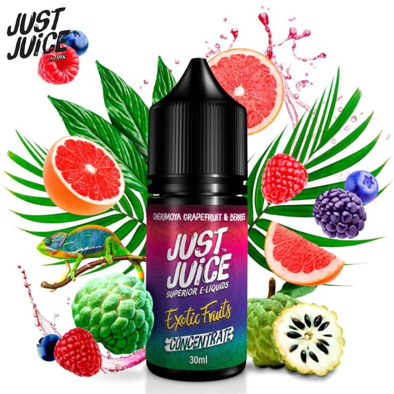 Concentré Cherimoya Pamplemousse et Baies 30ml (0mg) - Just Juice