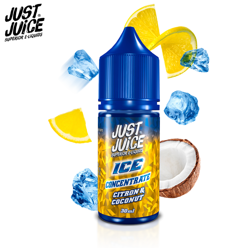 Concentré Citron & Noix de coco ice 30ml (0mg) - Just Juice