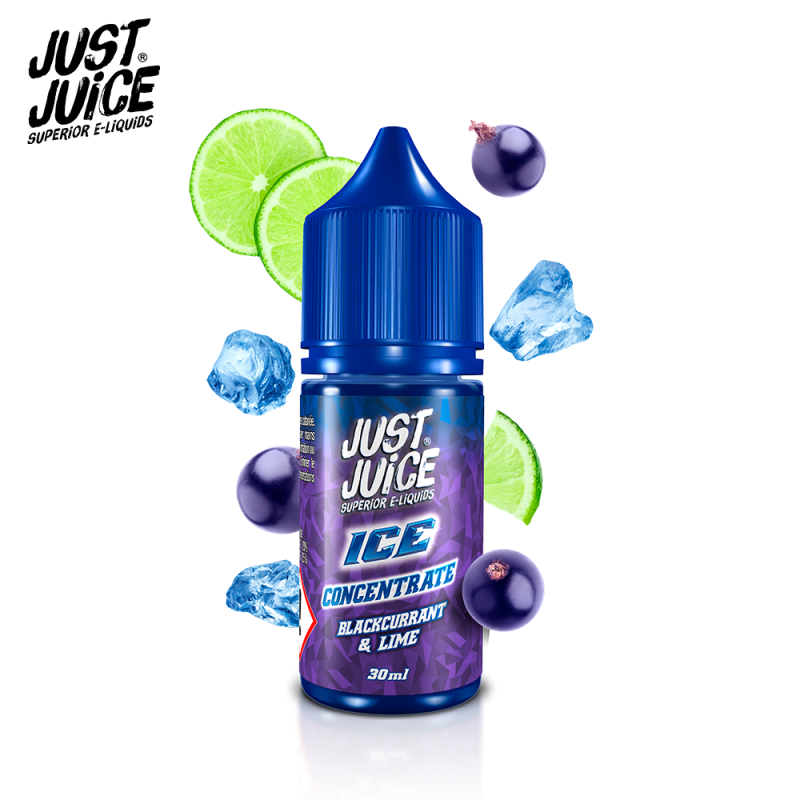 Concentré Blackcurrant & Lime Ice 30ml (0mg) - Just Juice