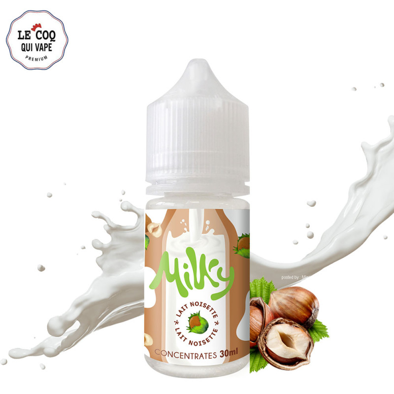 Concentré Milky Noisette 30ml (0mg) - Le Coq Qui Vape