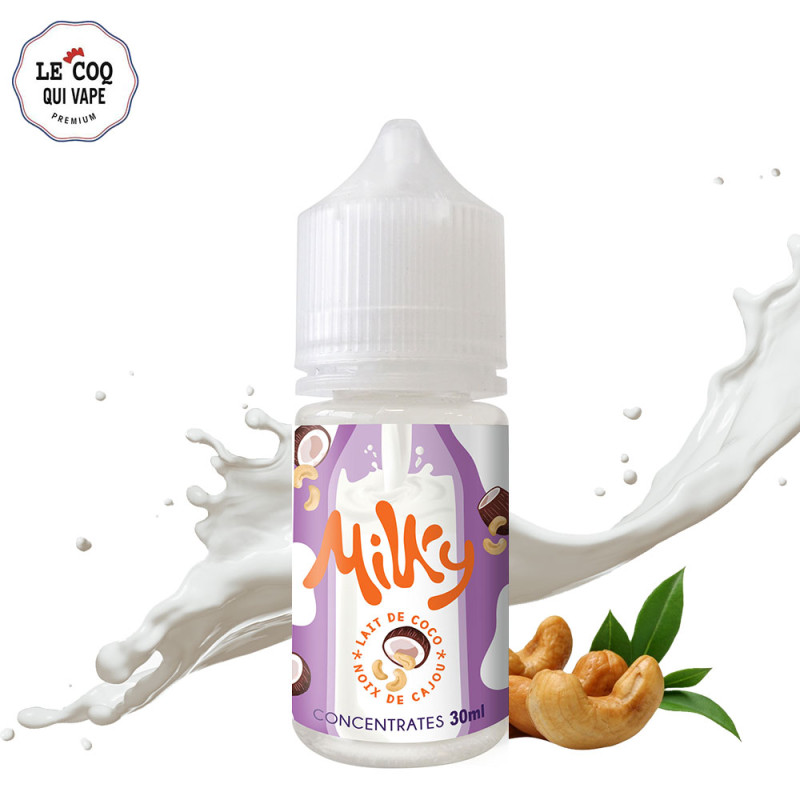 Concentré Milky Coco Cajou 30ml (0mg) - Le Coq Qui Vape
