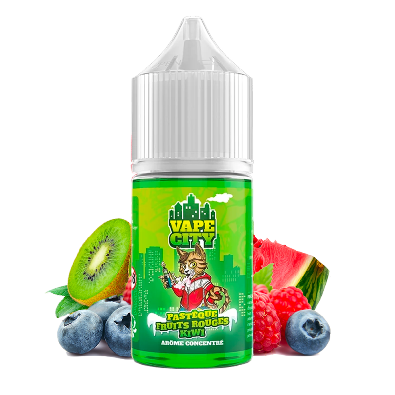 Concentré Pastèque Fruits Rouges Kiwi 30ml (0mg) - Vape City