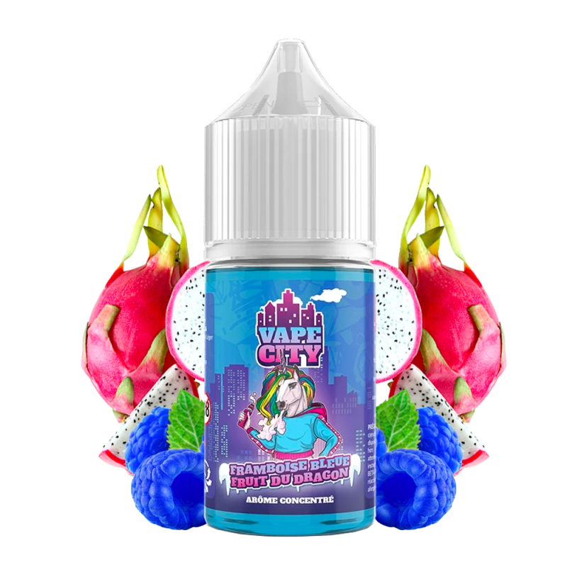 Concentré Framboise Bleue Fruit du Dragon 30ml (0mg) - Vape City