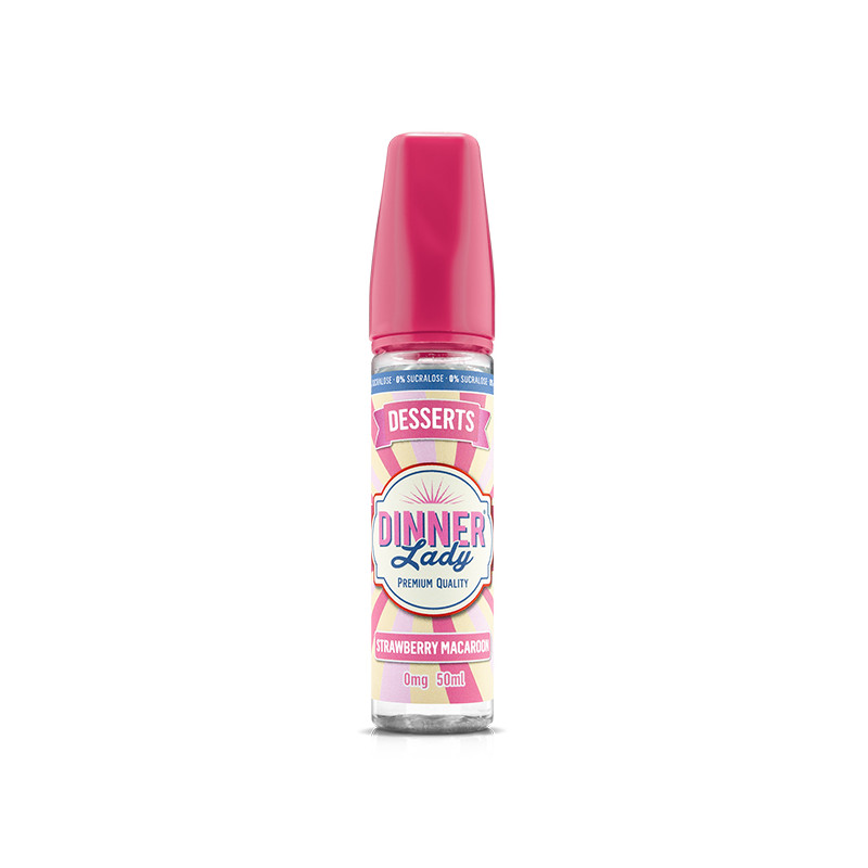 Strawberry Macaroon 0% 50ml Desserts - Dinner Lady
