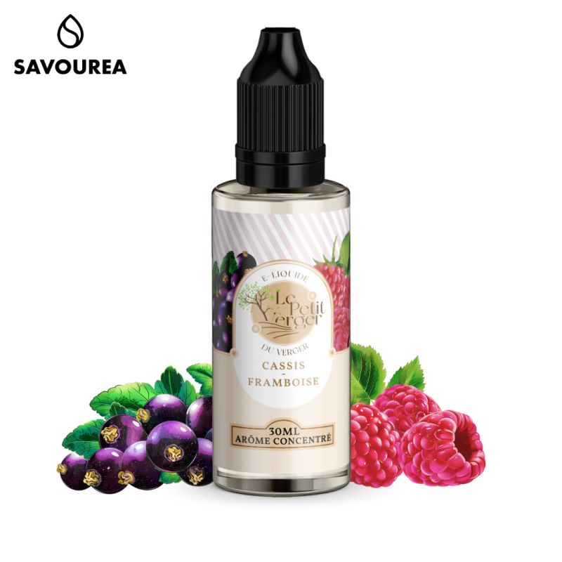 Concentré Cassis Framboise 30ml (0mg) - Le Petit Verger by Savourea