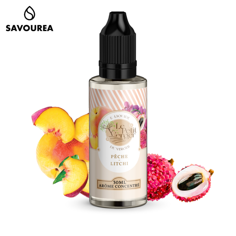 Concentré Pêche Litchi 30ml (0mg) - Le Petit Verger by Savourea