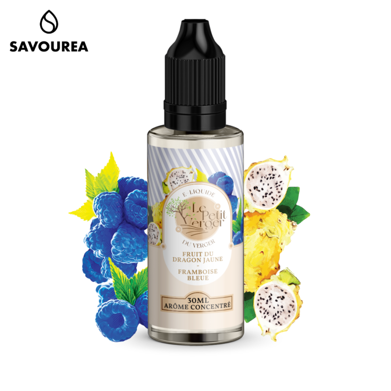 Concentré Fruit du Dragon Jaune Framboise Bleue 30ml (0mg) - Le Petit Verger by Savourea