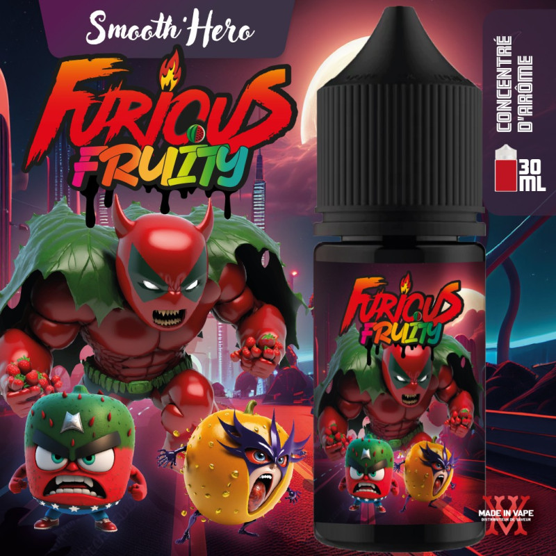 Concentré Smooth'Hero 30ml (0mg) - Furious Fruity by Made In Vape