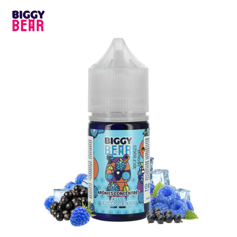 Concentré Cassis Framboise Bleue 30ml (0mg) - Biggy Bear
