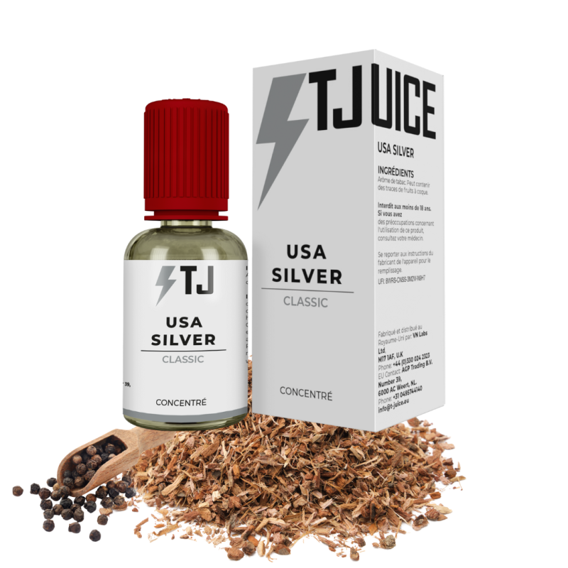 Concentré USA Silver 30ml TPD FR (0mg) - Tjuice