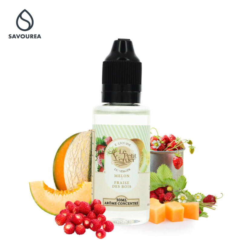 Concentré Melon Fraise des Bois 30ml (0mg) - Le Petit Verger By Savourea