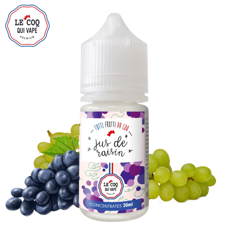 Concentré Jus de Raisin 30ml (0mg) - Tutti Frutti du Coq