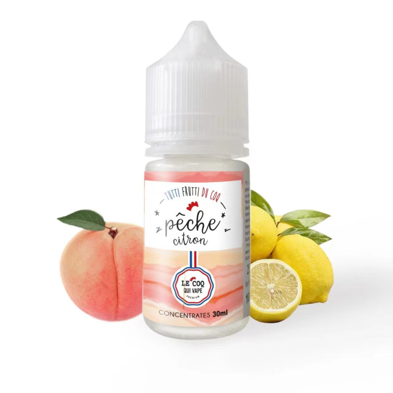 Concentré Pêche Citron 30ml (0mg) - Tutti frutti du Coq