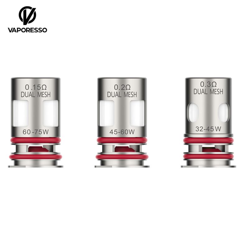 Résistances GTX Dual Mesh (5pcs) (0.2ohm) - Vaporesso