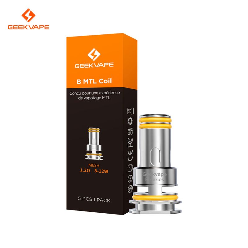 Résistances B MTL Coil (5pcs) (1.2ohm) - GeekVape