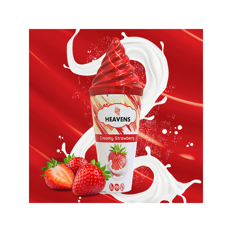 Creamy Strawberry 100ml Heavens - E-cone - Vape Maker
