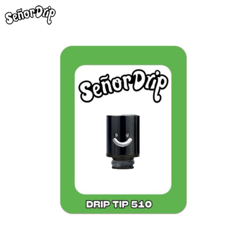 Drip Tip 510 Smile (Green) - Señor Drip Tip