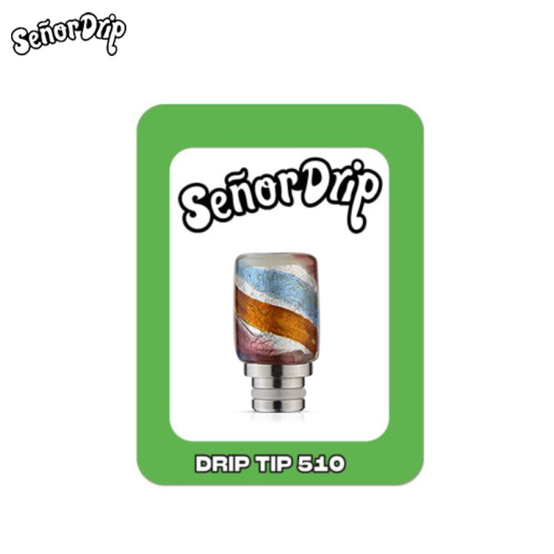Drip Tip 510 Doodle Glass (Galaxy) - Señor Drip Tip