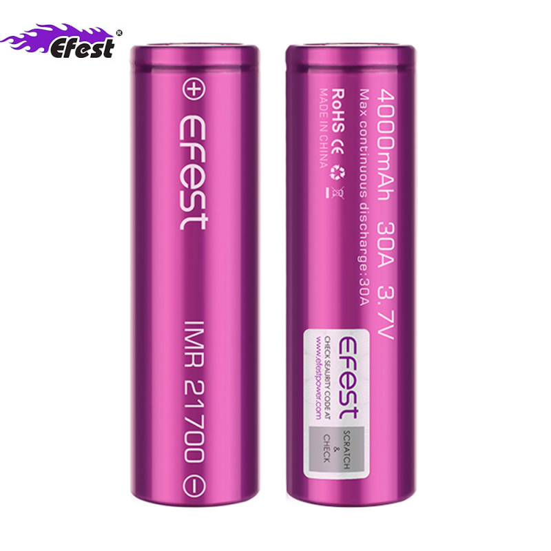 Accus 21700 30A 4000mAh (2pcs) (Purple) - Efest