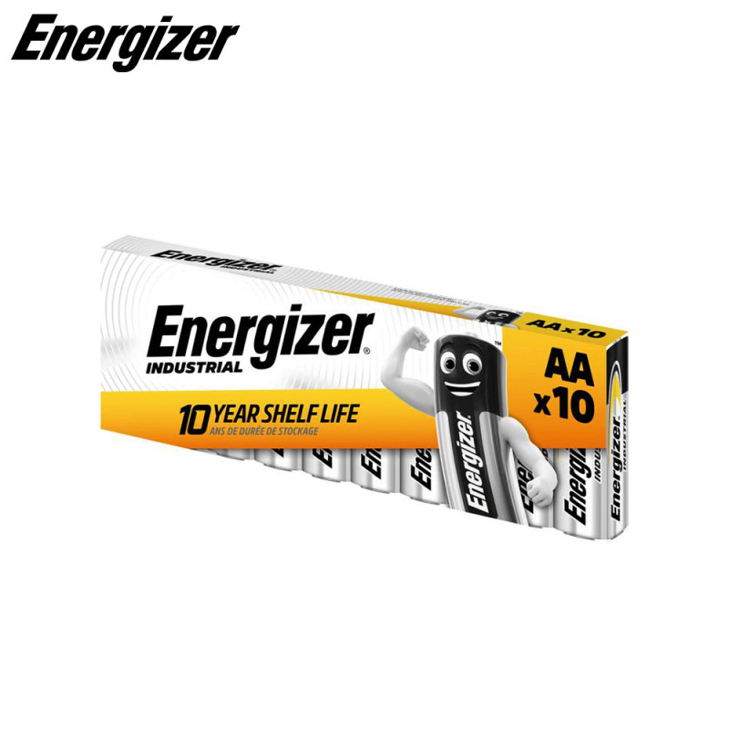 Piles Industrial AA LR6 (pack de 10) (Alcaline) - Energizer