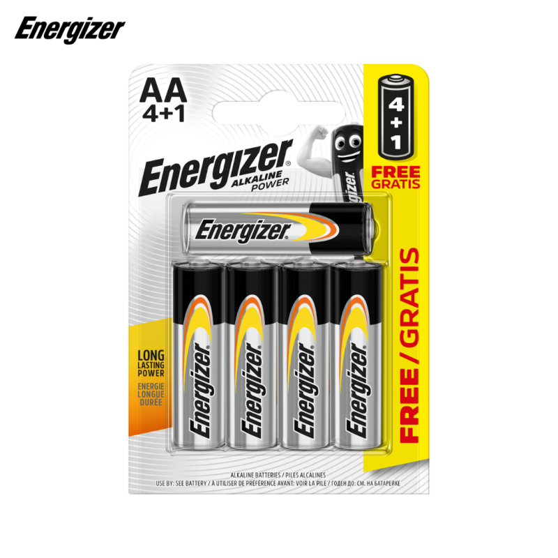 Piles Alcaline Power AA BP5 (4+1) (Alcaline) - Energizer