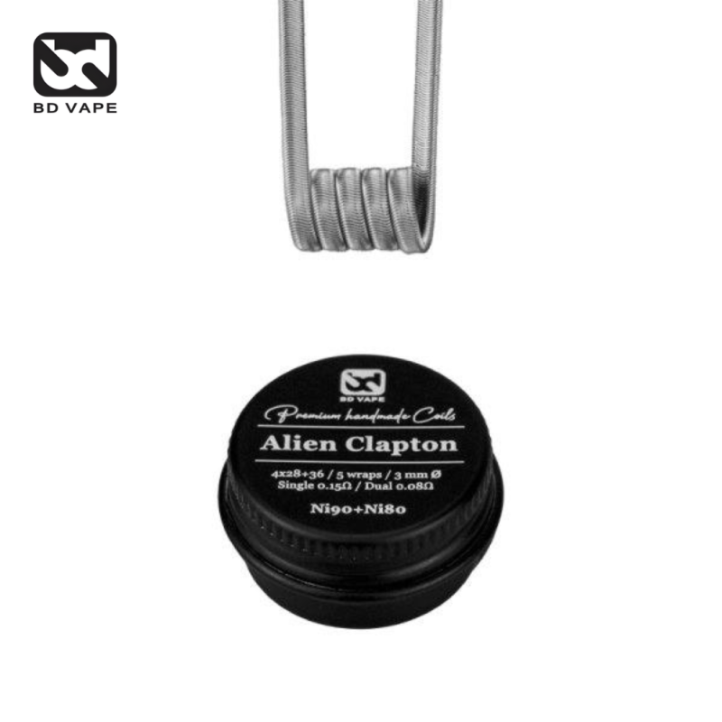 Coils Alien Clapton NI80+NI90 Handmade (2pcs) (0.15ohm) - BD Vape