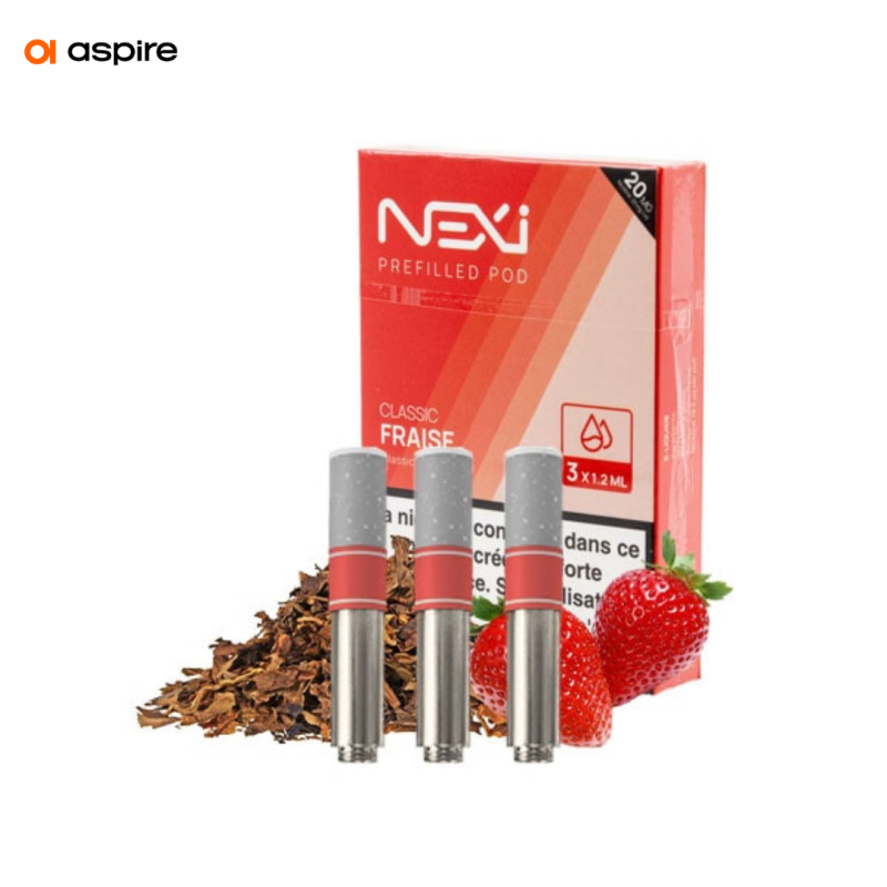 Cartouches Nexi One Classic Fraise (3pcs) (20mg) - Aspire