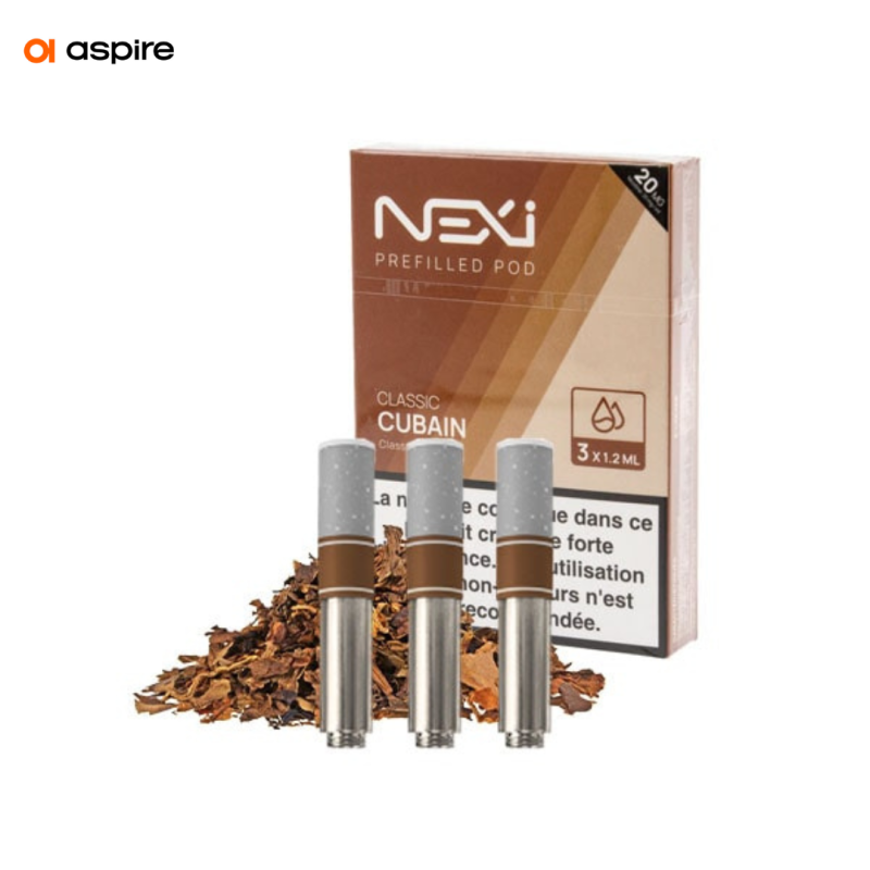 Cartouches Nexi One Classic Cubain (3pcs) (20mg) - Aspire