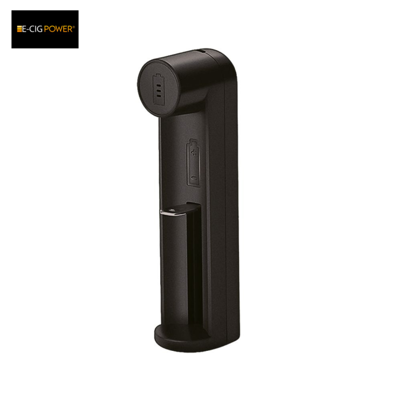 C1 Plus Chargeur de batterie Li-on avec LED et Micro USB (Black) - E-Cig Power