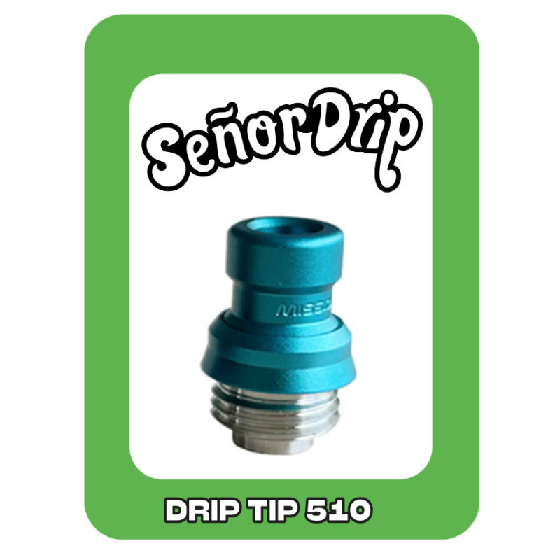 Drip Tip AIO Mission XV2 (Silver) - Señor Drip Tip