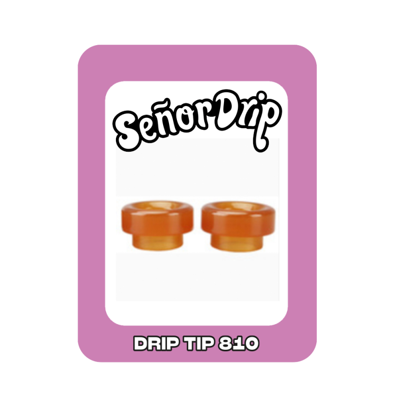 Drip Tip 810 Pei (Ambre) - Señor Drip Tip