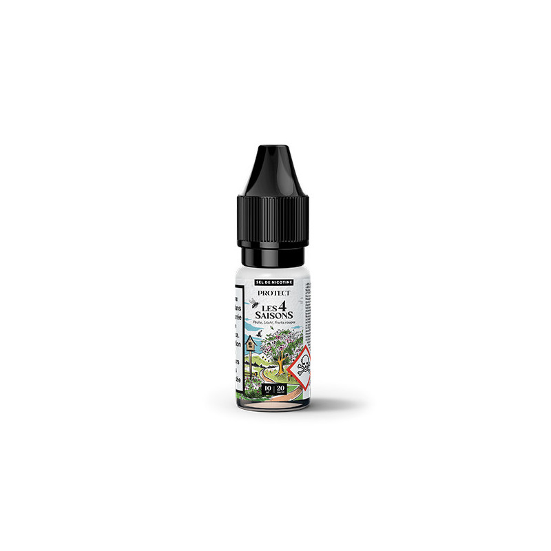 Pêche Litchi Fruits Rouges Salt 10ml Printemps (Nicotine:10 mg/ml) - Protect
