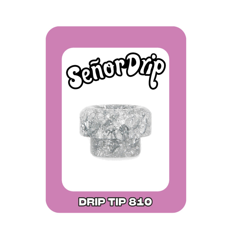 Drip Tip 810 Shine (Silver) - Señor Drip Tip