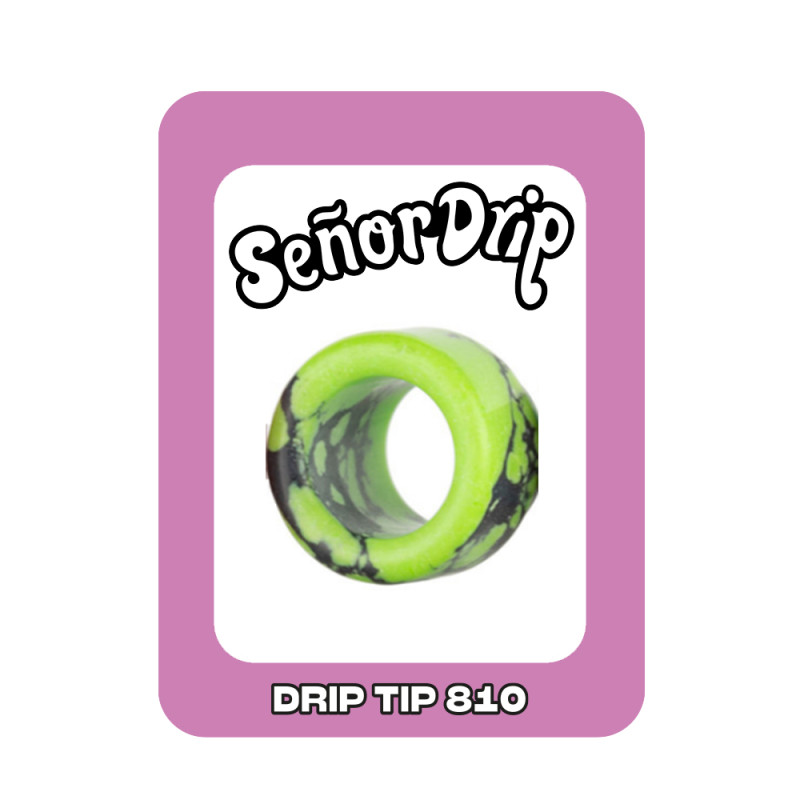 Drip Tip 810 Marble (Green) - Señor Drip Tip