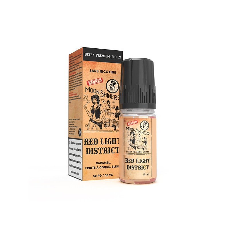 Red Light District 10ml Moonshiners (Nicotine:12 mg/ml) - Le French Liquide