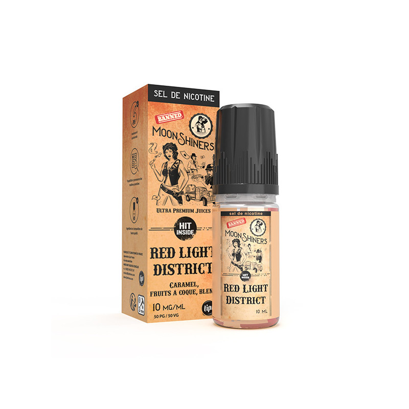 Red Light District Salt 10ml Moonshiners (Nicotine:20 mg/ml) - Le French Liquide